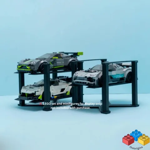 Speed Champions Car Lift – X Shaped Base  with 4 Posts for Display Stand