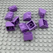 LEGO Slope - Medium Lavender - 45 Degree 2 x 2 - QTY x10