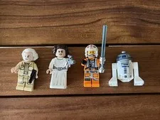 LEGO Star Wars Lot Luke Skywalker Pilot Leia  R2-D2 Droid  Dodonna Minifigure ✨
