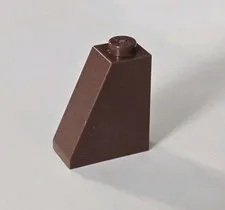 LEGO Parts - Reddish Brown Slope 65 2 x 1 x 2 - No 60481