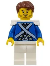LEGO® Minifigure Pirates pi151 Bluecoat Sergeant 2 Stubble