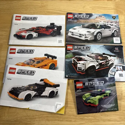 LEGO Speed Champions Racers Car Instructions Manuals Lot 76896 75908 76916 76918