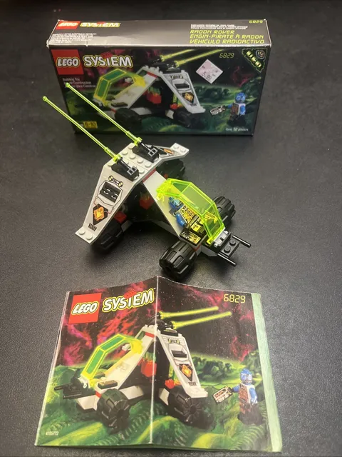 Lego Space UFO Radon Rover 6829 100% Complete W/Box & Instructions