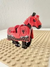 Lego Armored Horse with Red Barding & Battle Helmet 70402 Gatehouse Raid 