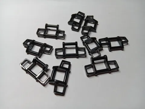LEGO LOT OF 10 BLACK BAR 1 X 4 X 1 2/3 GRILLE GUARD PUSH BUMPER #35654