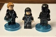 RARE Lego Tron Legacy Minifigure Lot Rinzler Sam Flynn Quorra W/ Identity Discs