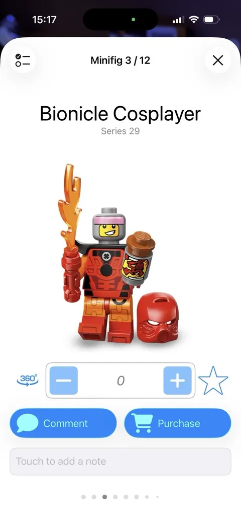 LEGO Series 29 Collectible Minifigures 71052- BIONICLE COSPLAYER Sealed.