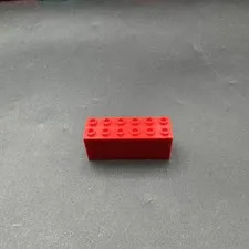 LEGO Red Brick, 2 x 6 x 2 Weight Bottom Sealed Dimple on Ends (73090b) Weighted