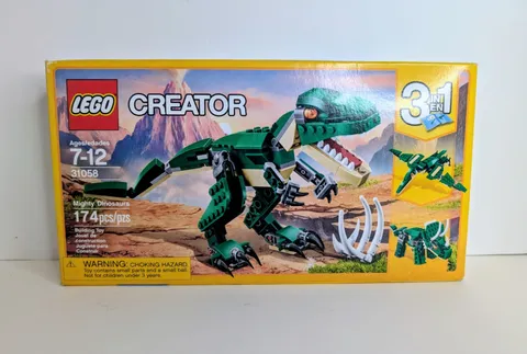 LEGO Creator Mighty Dinosaur Toy 31058 3-in-1 T-Rex - New Sealed