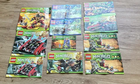 Lot Of 11 Lego Instruction Manuals Ninjago