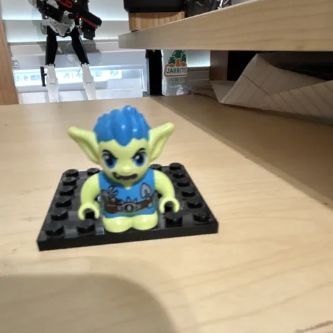 LEGO Goblin-Style Minifigure w/ Blue Hair & Large Ears Figure