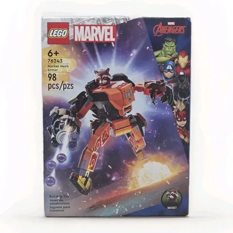 LEGO Marvel Super Heroes: ✨Rocket Mech Armor (76243) NEW/SEALED (98 pcs.)
