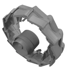5x LEGO® Part 2515 - Wheel Hard Plastic Large (54mm D. x 30mm)