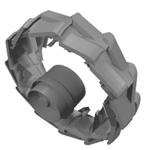 5x LEGO® Part 2515 - Wheel Hard Plastic Large (54mm D. x 30mm)