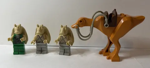 Lego 7115 Star Wars Gungan Patrol Beast Jar Jar Binks Gungan Soldiers