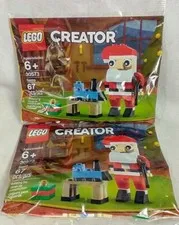 2 Packs Lego 30573 Creator Santa Clause 67 PCs Christmas Sealed & New A8