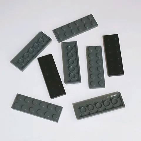 Genuine LEGO Grey & Black Plate 2x6 Lot of 8 Pieces Part 3795 Combined Ship Ava 