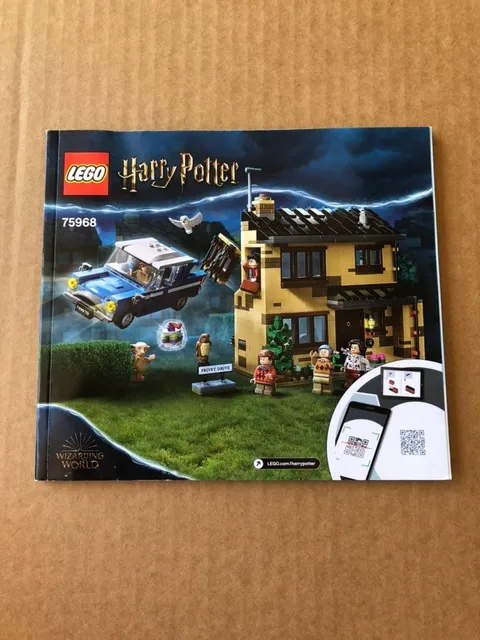 LEGO Harry Potter 75968 4 Privet Drive Manual - Manual Only / No LEGO Set