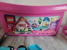LEGO 5560 Large Pink Brick Box W/Tub And Others Please Read!