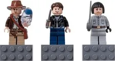 NEW Lego Indiana Jones Mini-Figures 852719 Magnet Set Irina Spalko Mutt Williams