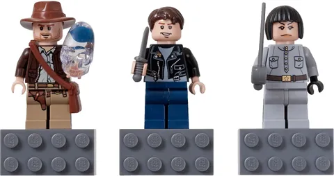 NEW Lego Indiana Jones Mini-Figures 852719 Magnet Set Irina Spalko Mutt Williams
