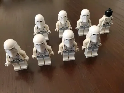 LEGO Star Wars Snowtrooper Minifigure Lot of 7.5 Hoth Imperial sw0115 #2