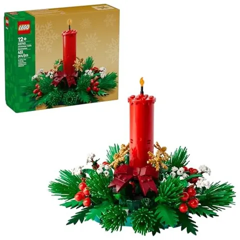 LEGO CHRISTMAS TABLE DECORATION BUILDING TOY FOR KIDS 40743 - BRICK-BUILT