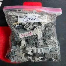 Bulk Legos Assorted Grays 1Lb 12OZ   You get exactly what is pictured    G2