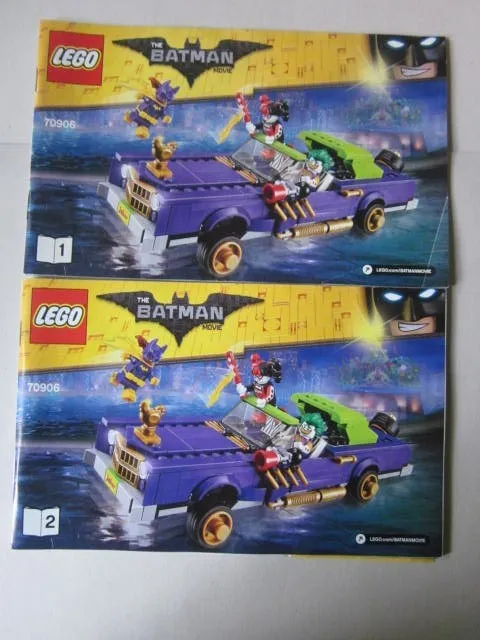 Lego Batman Building Instructions Instruction 70906 Part 1 and 2 Part 1 and 2