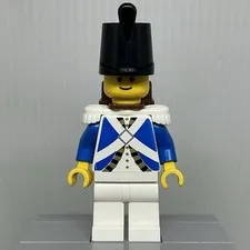 LEGO Pirates I pi061 Imperial Soldier Minifigure White Epaulettes