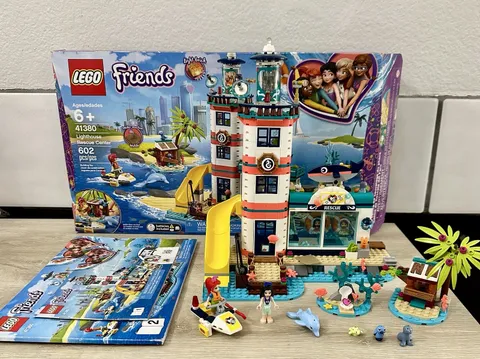 LEGO FRIENDS Lighthouse Rescue Center 41380 w/Box & Manual Missing 1 piece