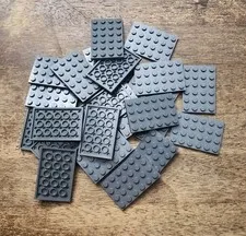 LEGO Dark Bluish Gray Plate 4 x 6 QTY 25. Part No. 3032.