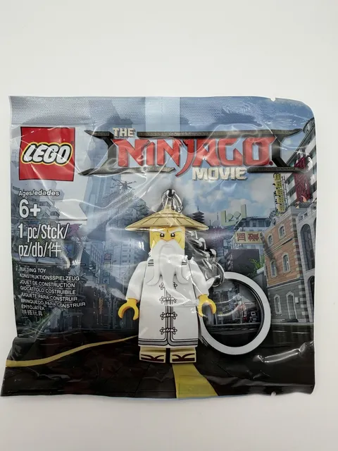 2017 LEGO The Ninjago Movie Master Wu New In Polybag Keychain Minifig Retired