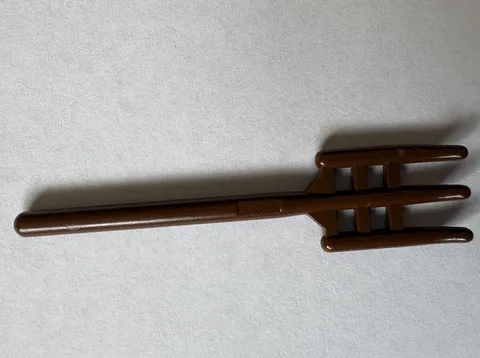 Vintage LEGO Brown Pitchfork 4496 Classic Castle Minifigure Accessory
