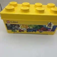 LEGO Classic Storage Brick Case 8 Stud Yellow Container Lego 14x7x6.5