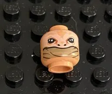 LEGO  Star Wars Alien Minifig Head, Large Nostrils & Eyes, Face Veil / Mask