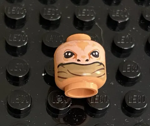 LEGO  Star Wars Alien Minifig Head, Large Nostrils & Eyes, Face Veil / Mask