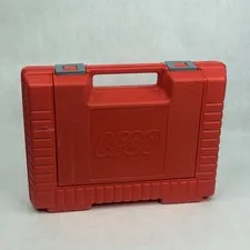 Vintage LEGO 1985 Red Plastic Storage Carrying Case Box Bin Tote Bricks