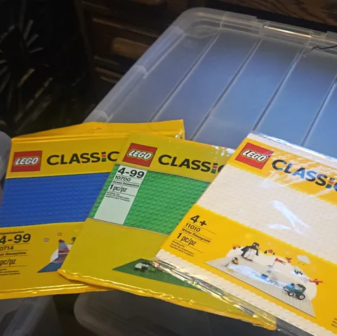 LEGO Classic Baseplates 10700 10714 11010 Green Blue White Sealed Polybag