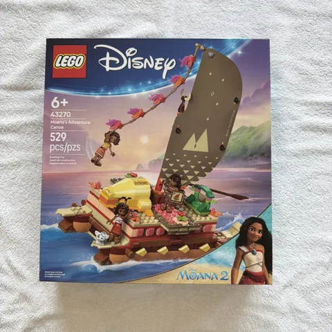 LEGO Disney Moana's Adventure Canoe 43270 Building Toy Set New