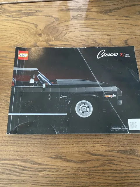 Lego Instructions Manual ONLY For Camaro Z/28 1969  Lego Set#10304