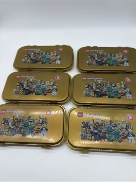 6x LEGO Series 10 Minifigures Storage Case LEGO Storage Cases