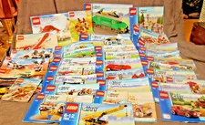 Huge Lot of Assorted Opened Lego Manuals - Lego City, Creator, Racers & More