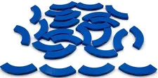 Lego 25 New Blue Tiles Flat Smooth Round Corner 3 x 3 Macaroni Parts