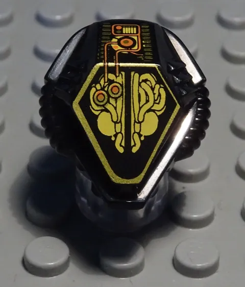 Lego Figure Accessories Helmet Black With Decor