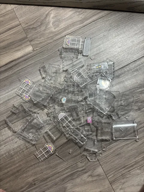 LEGO Clear Transparent Assorted Lot 8.9 Oz