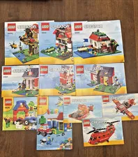 Lot of 11 LEGO Creator MANUALS ONLY 31009 4626 6166 31010 31003