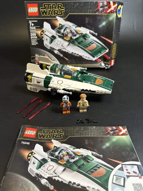 LEGO 75248 Star Wars Resistance A-Wing Starfighter Complete Set w/ Box & Manual