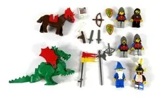 LEGO Castle 6082 Knights Figure Dragon Horse Lot Wizard Fire Breathing Fortress