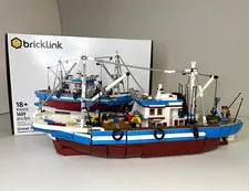 LEGO BrickLink 910010 The Great Fishing Boat Designer Program 1609 pcs Box